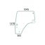 STAKLO VRATA DEUTZ/SAME DESNO