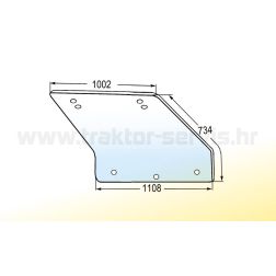 STAKLO ZADNJE FIAT CS14 ZAKRIVLJENO L=1106